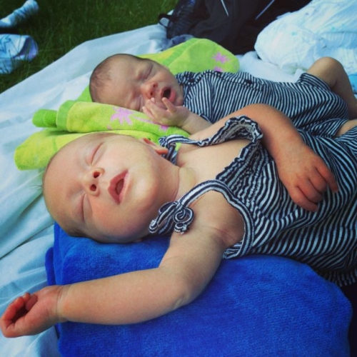 babies at the pool